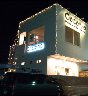 テナント入口看板　イルミネーション