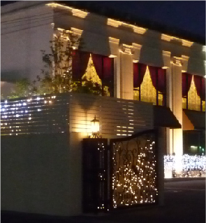 企業屋外看板　イルミネーション