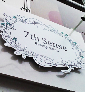 美容室　デザイン看板